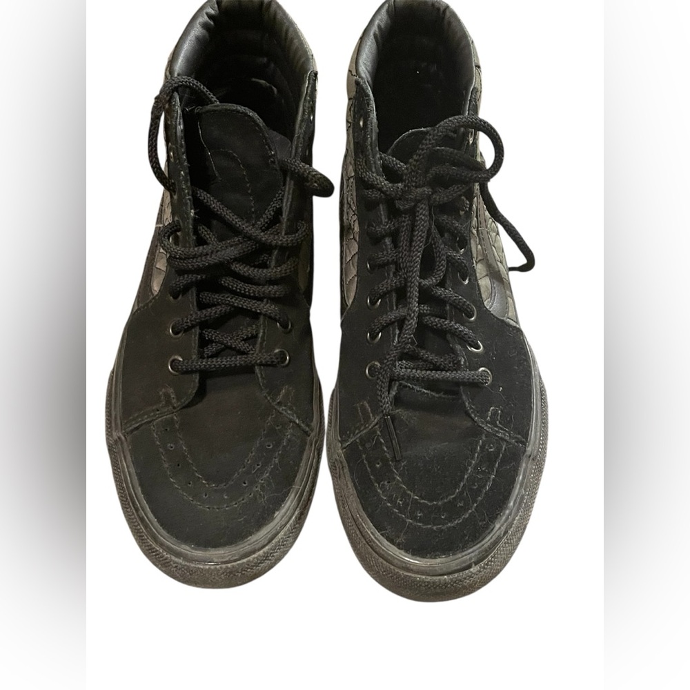 Vans Ben Kadow Skateboarding High Top Shoes with Spiderweb Design